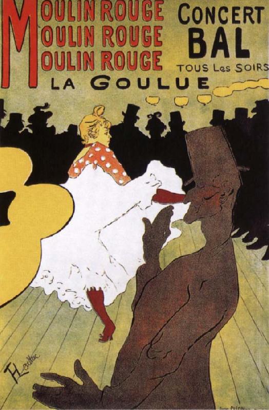 Henri de toulouse-lautrec La Goulue,Dance at the Moulin Rouge oil painting image